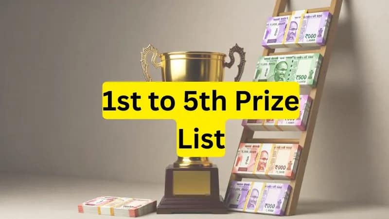 Dear lottery prize list 1st to 5th